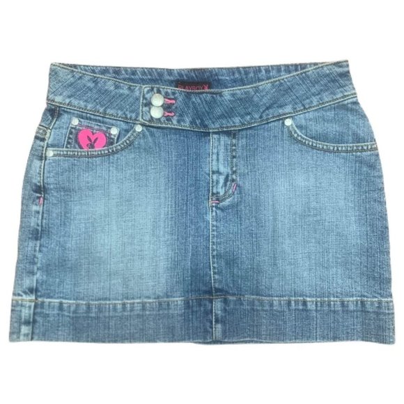 RARE Y2K PLAYBOY MINISKIRT - Picture 1 of 3